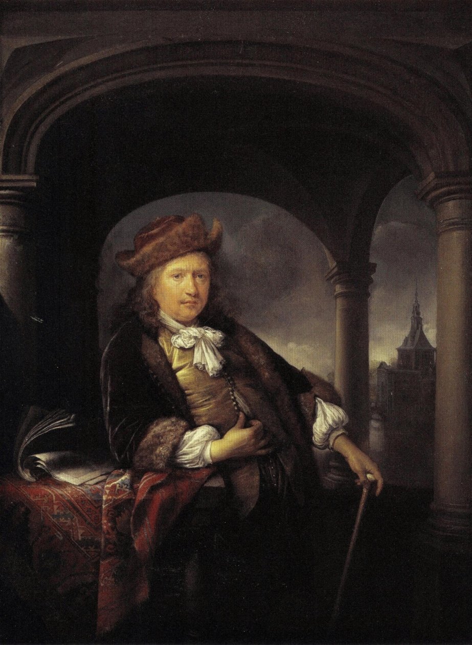 Selvportræt i en alder af 50 år af Gerrit Dou