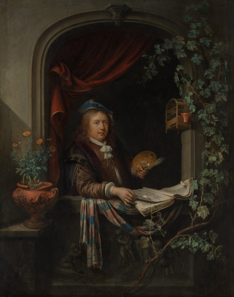 Selvportræt, ca. 1665. af Gerrit Dou