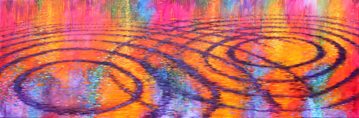 3. symfoni, 2015 (akryl på lærred) af Gerrit Greve