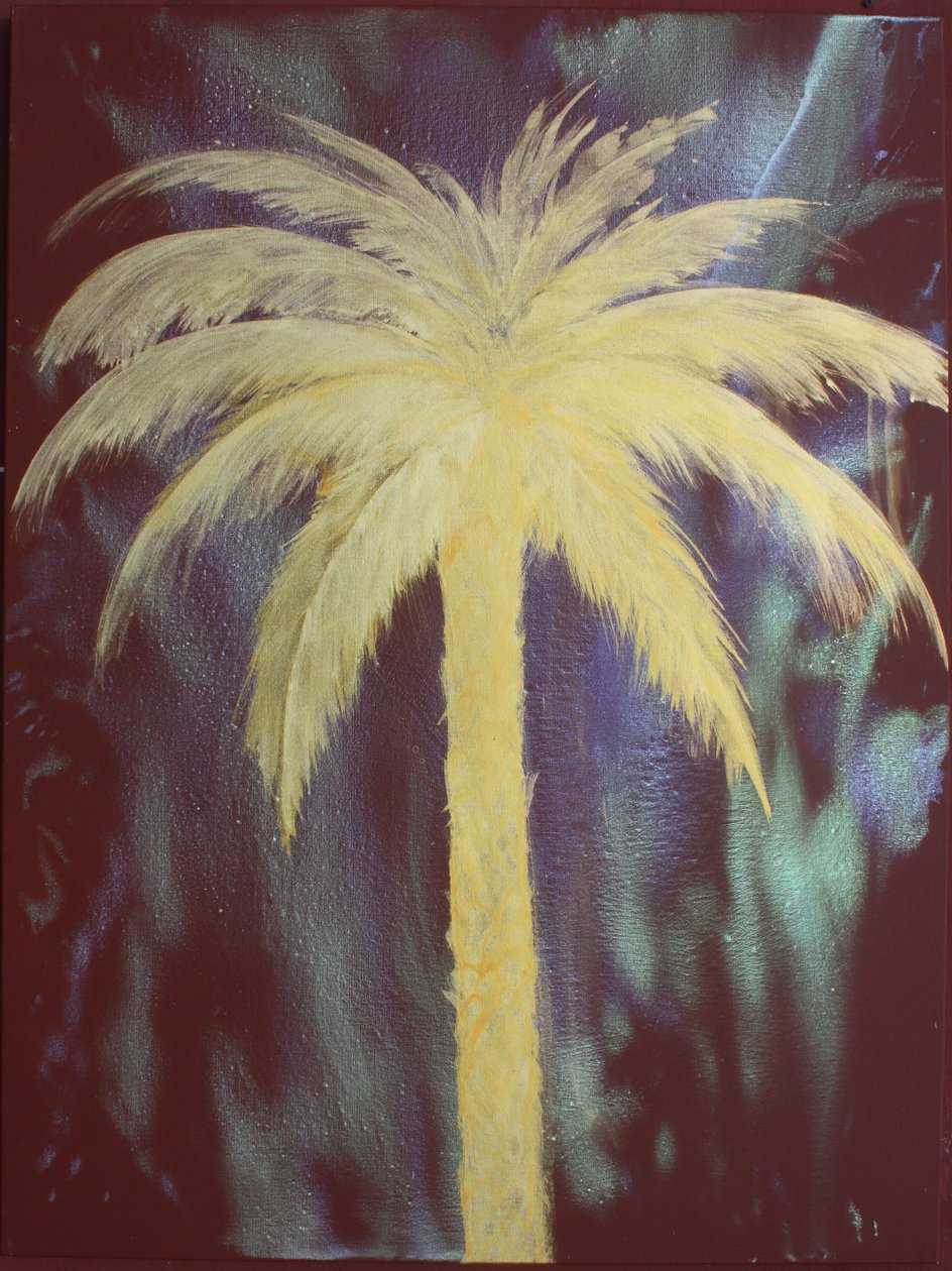 Golden Palm, 2022 (akryl på lærred) af Gerrit Greve