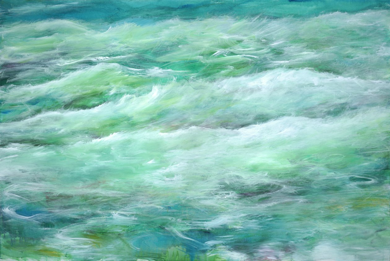 Quiet Seas, 2013 (akryl på lærred) af Gerrit Greve