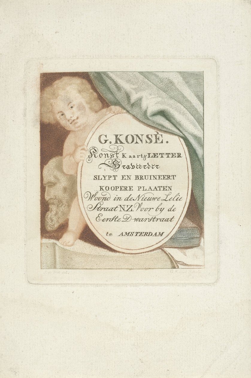 Visitkort af Gerrit Konsé af Gerrit Konsé