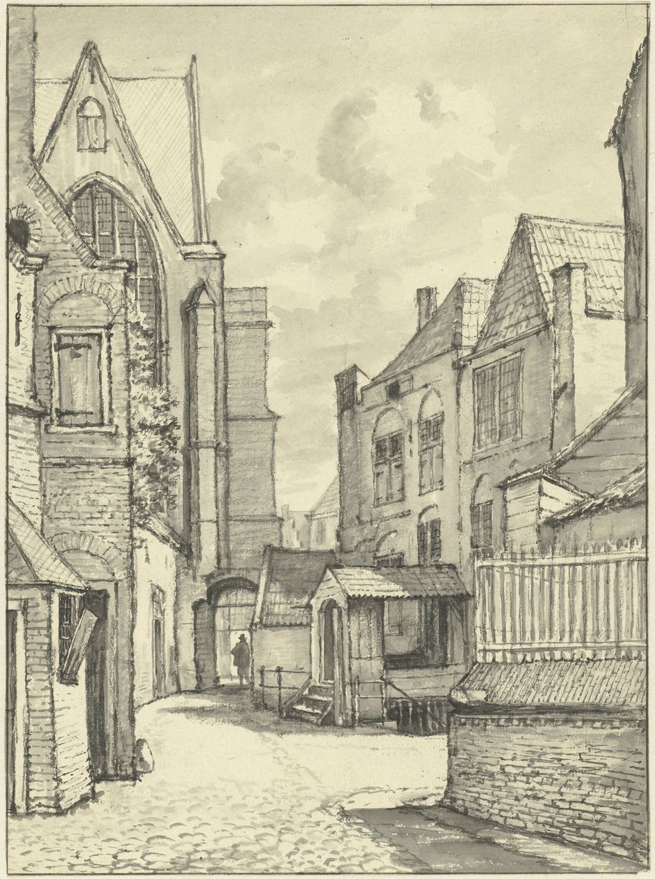 St. Janskerk eller Grote Kerk i Gouda af Gerrit Lamberts