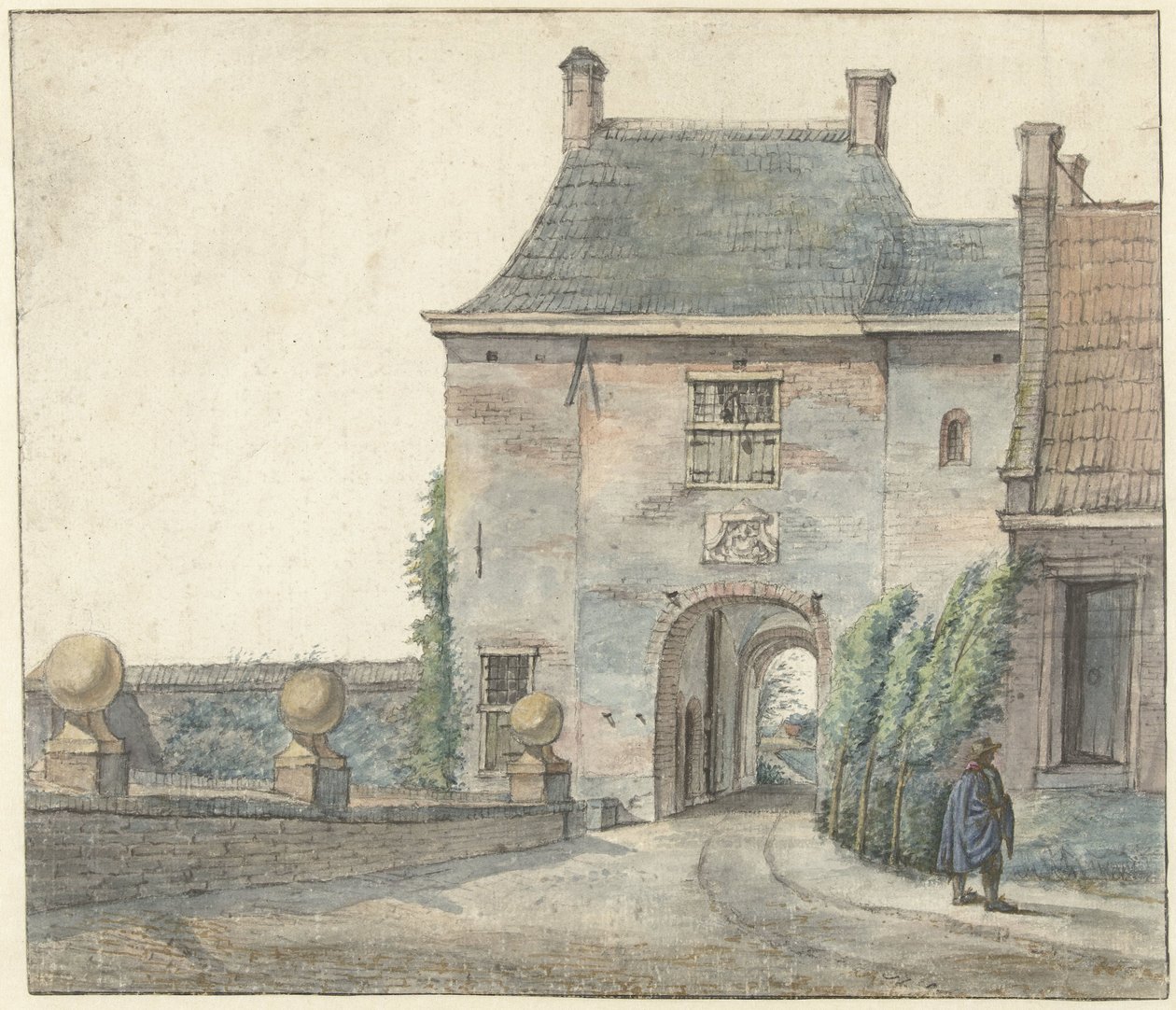 Porten til slottet Heemstede af Gerrit Lamberts