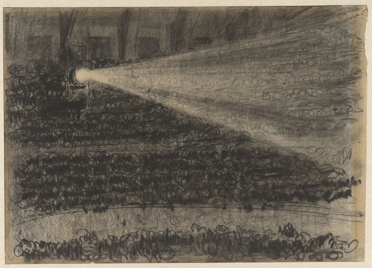 Spotlight over tilskuerne på Cirkus Carrés tilskuerpladser af Gerrit Willem Dijsselhof
