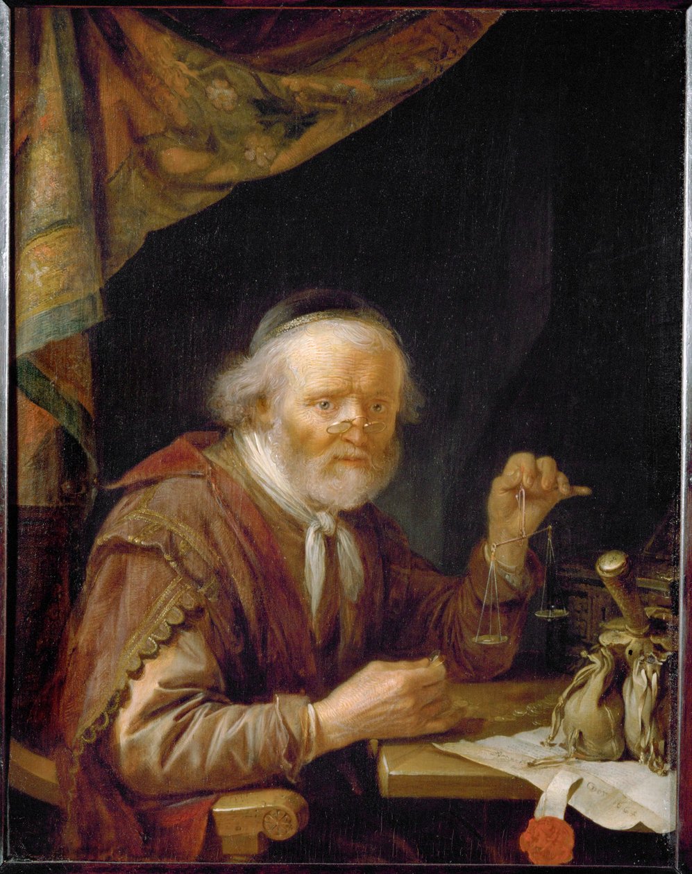 Guldvægten ... af Gerrit or Gerard Dou