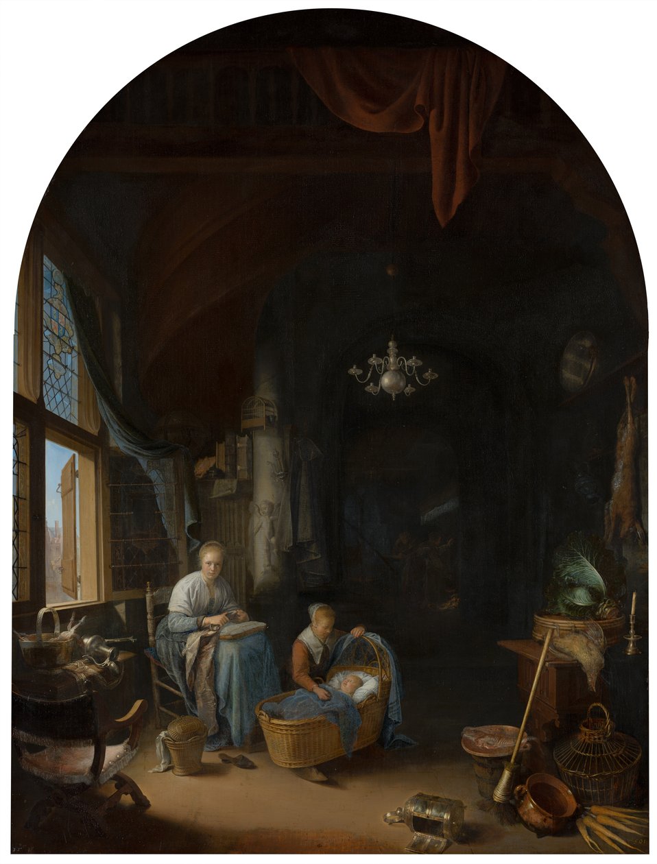 Den unge Moder, 1658 af Gerrit Dou