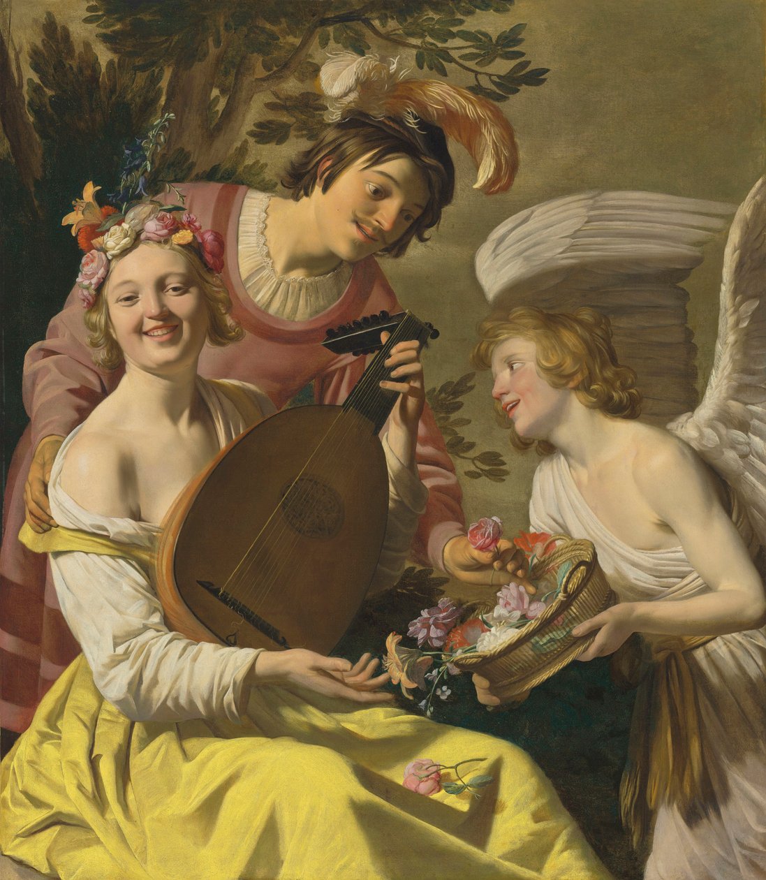 Allegory of Love (olie på lærred) af Gerrit van Honthorst