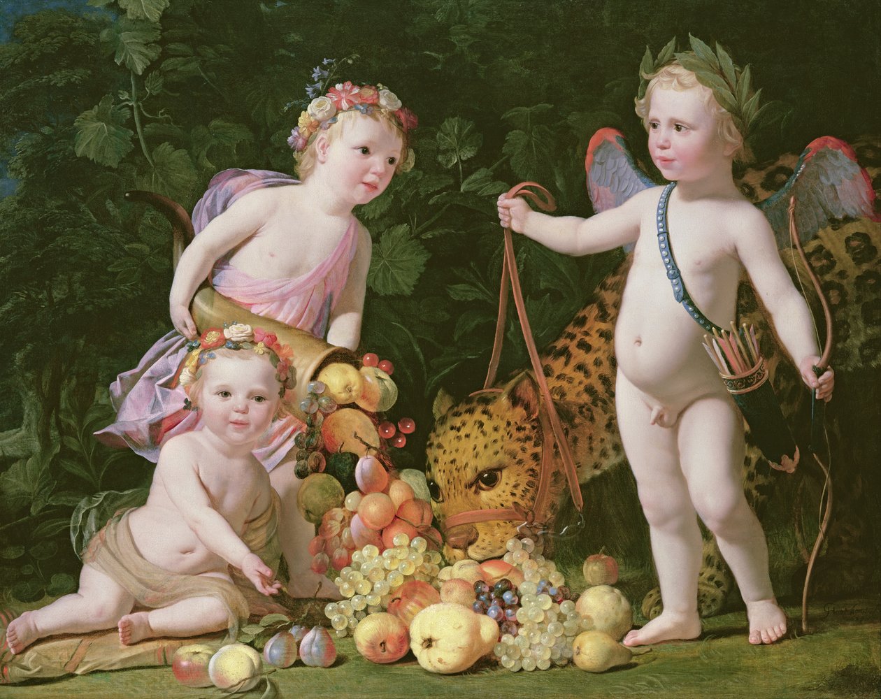 En Allegory of Peace and Plenty, 1629 af Gerrit van Honthorst