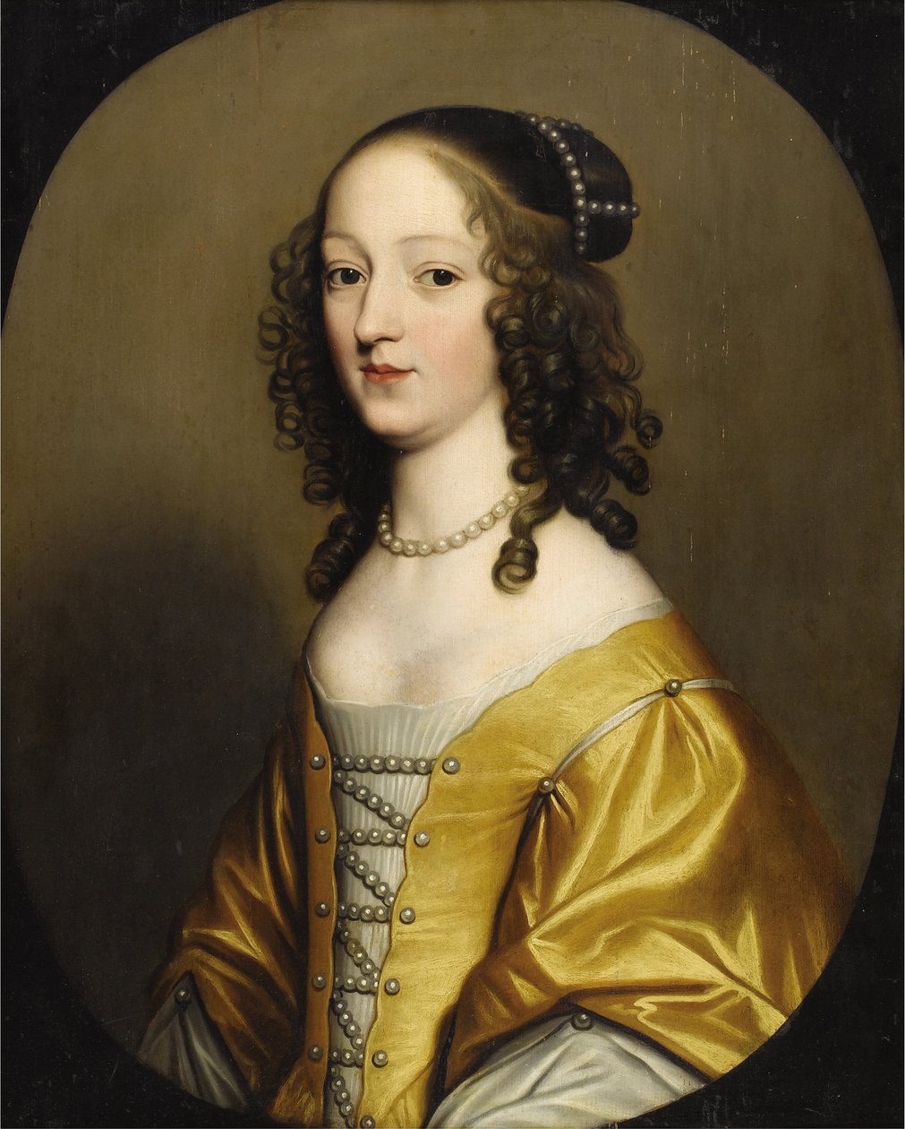 Elisabeth de Boheme - Elizabeth Stuart (1596-1662), dronning af Bøhmen, af Honthorst, Gerrit, van (1590-1656). Olie på træ. Mål: 72,3x57,7 cm. Privat samling af Gerrit van Honthorst