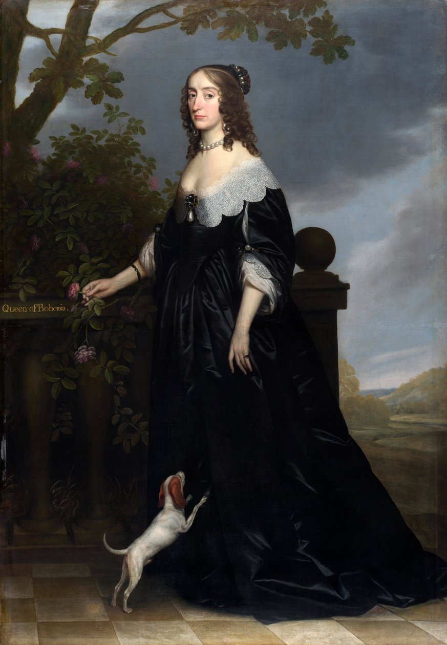 Elizabeth Stuart 1596-1662, dronning af Bøhmen, 1642 af Gerrit van Honthorst