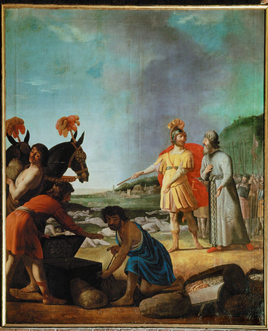 Judas Maccabaeus efter sin sejr over Nicators syriske styrker (olie på lærred) af Gerrit van Honthorst