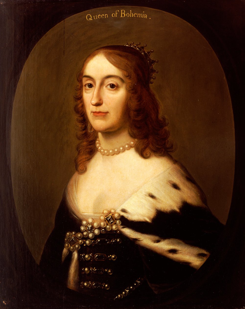Portræt af Elizabeth, dronning af Bøhmen af Gerrit van Honthorst