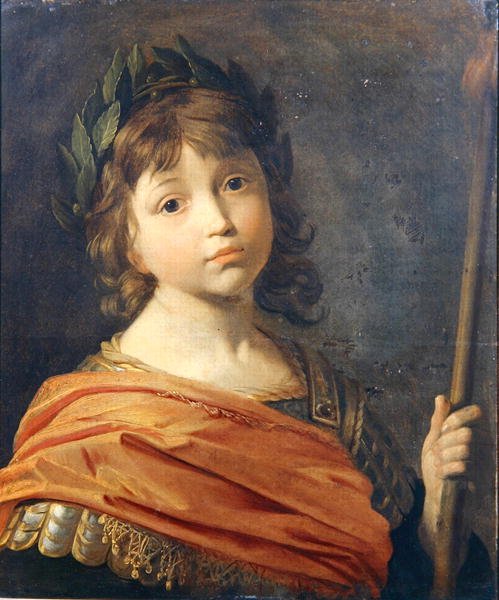 Prins Rupert (1619-82), da en dreng som Mars (olie på lærred) af Gerrit van Honthorst