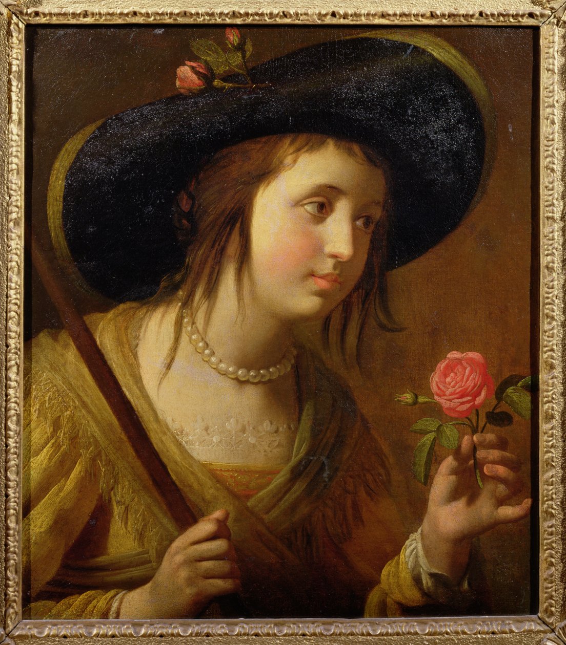 Prinsesse Sophia af Bøhmen (1630-1714), mor til George I som hyrdinde af Gerrit van Honthorst