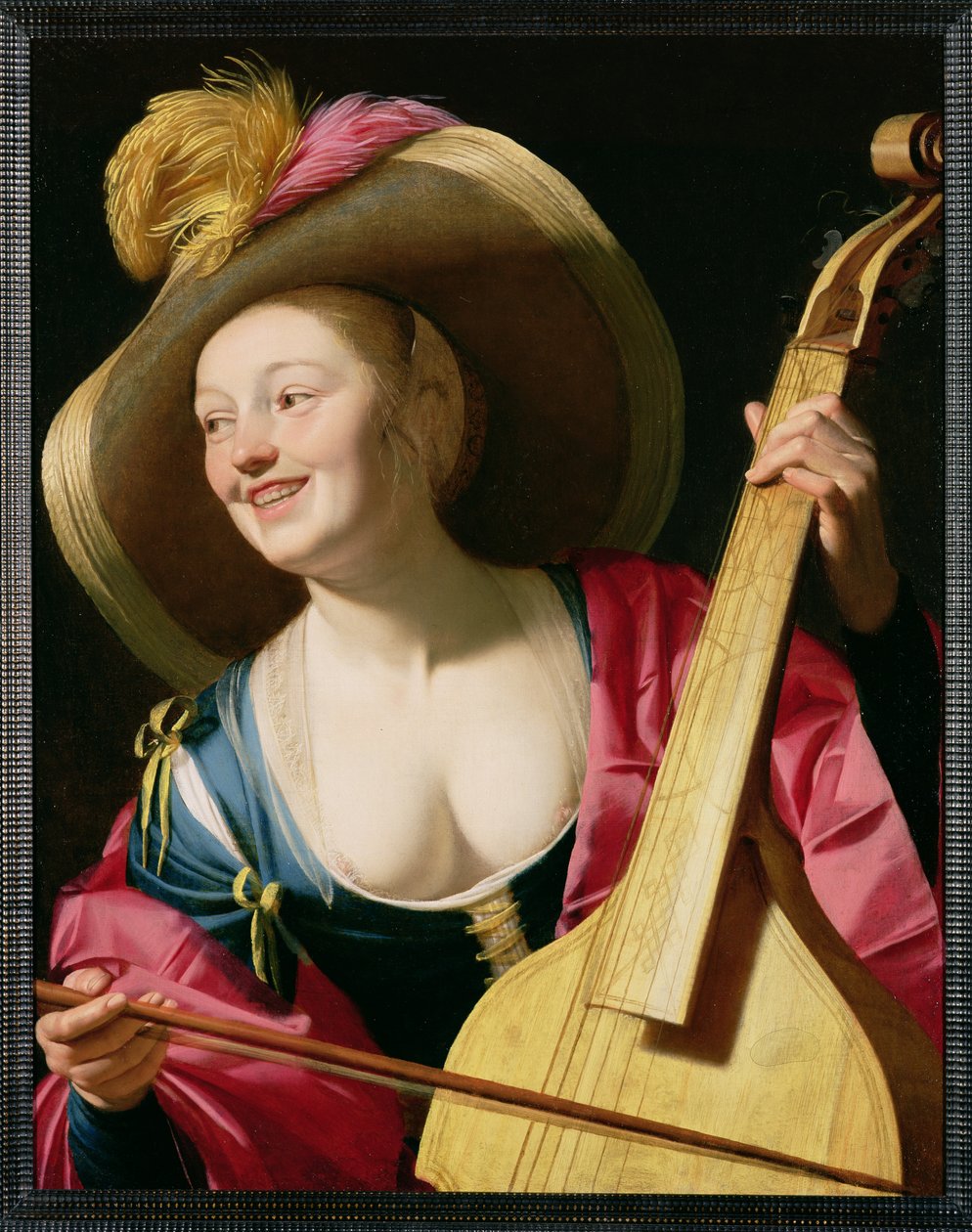 Viola-da-gamba-spilleren (se også 64635) af Gerrit van Honthorst