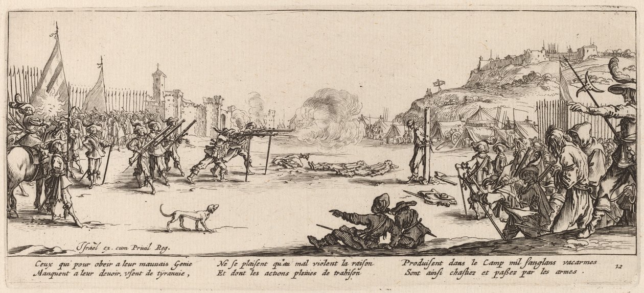 Skydeværnet af Gerrit van Schagen after Jacques Callot