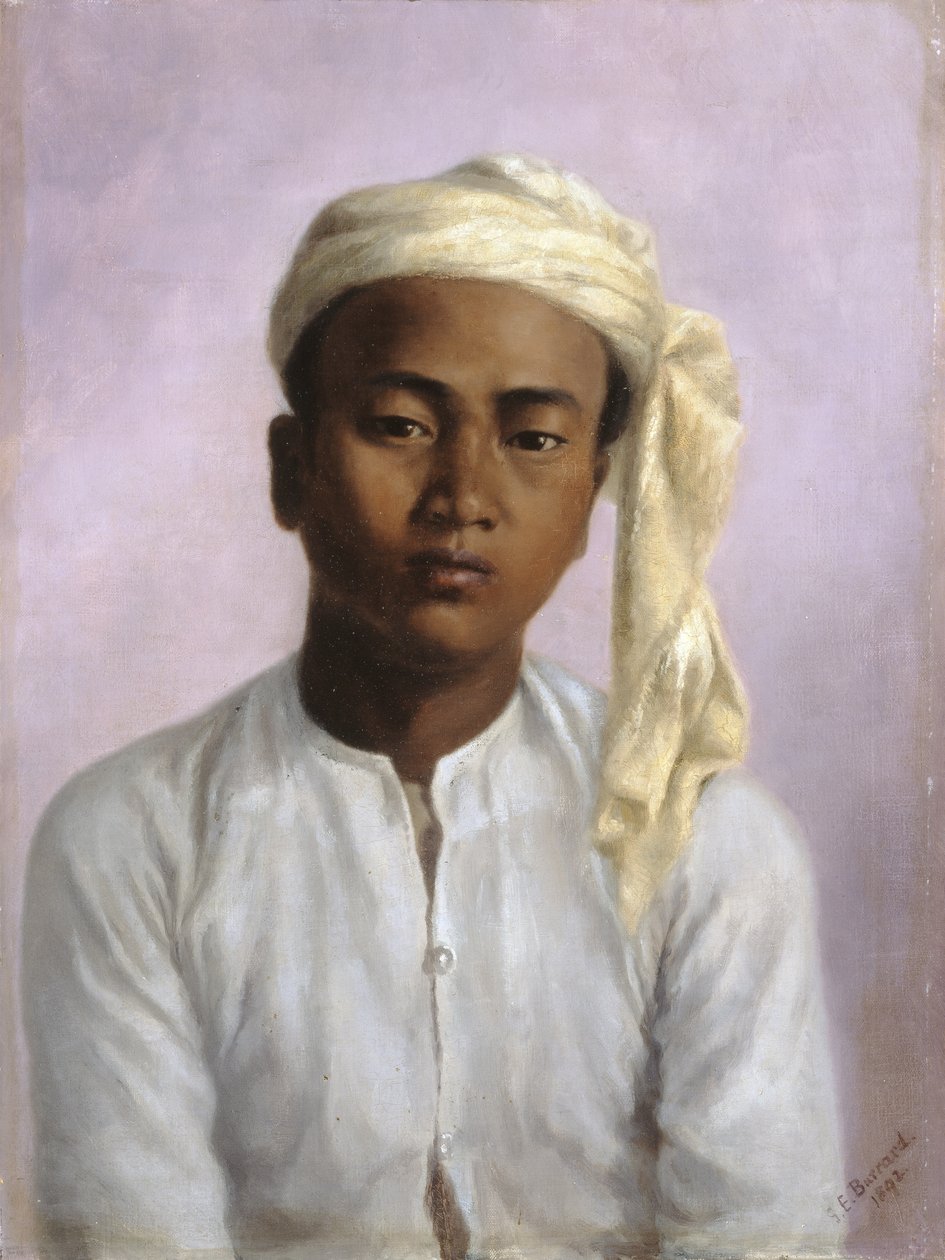 Maung Pe, en chaprassee i Triangulation Survey Party, 1892 af Gertrude Ellen Burrard