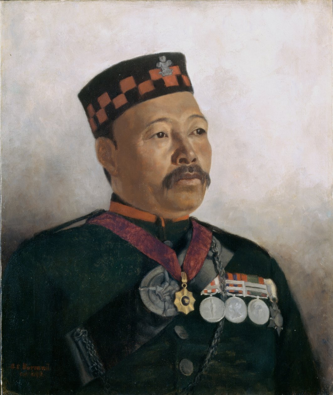 Subedar Major Jurvir Thap, 2. Gurkha Regiment, 1893 af Gertrude Ellen Burrard