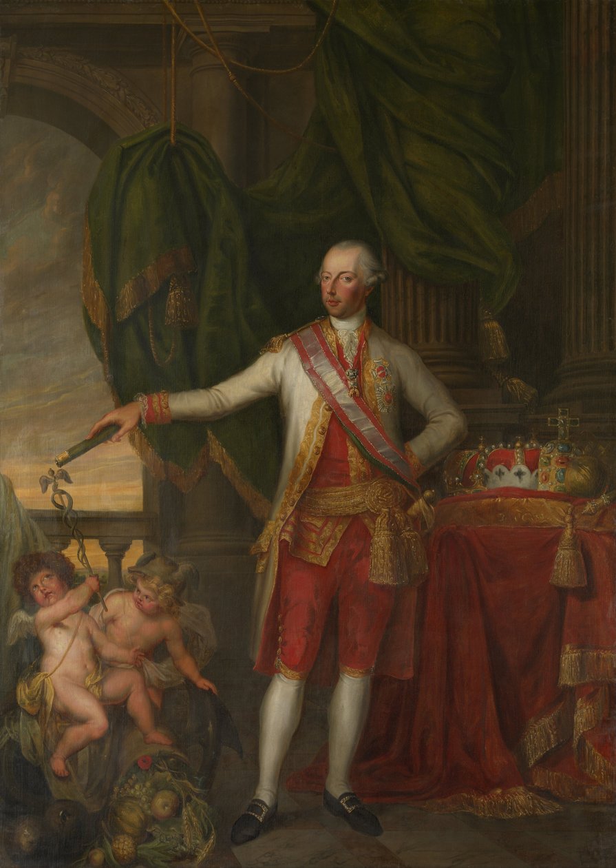 Portræt af kejser Joseph II 1741-1790, anden halvdel af det 18. årh. af Gertrude Cornélie Marie de Pélichy