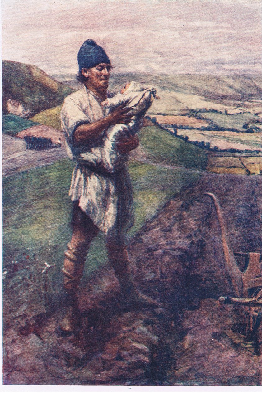 "I en fure i marken fandt plovmanden dig", Historier fra Faerie Queen udgivet af George Harrap and Company af Gertrude E. Demain (after) Hammond