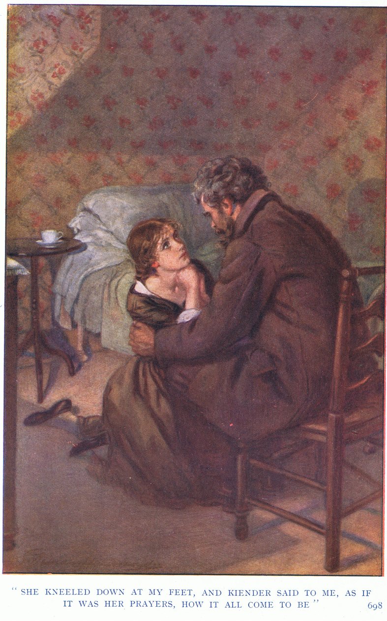 Hun knælede ned for mine fødder, og kiender sagde til mig, som om det var hendes bønner, hvordan det hele blev til af Gertrude E. Demain Hammond