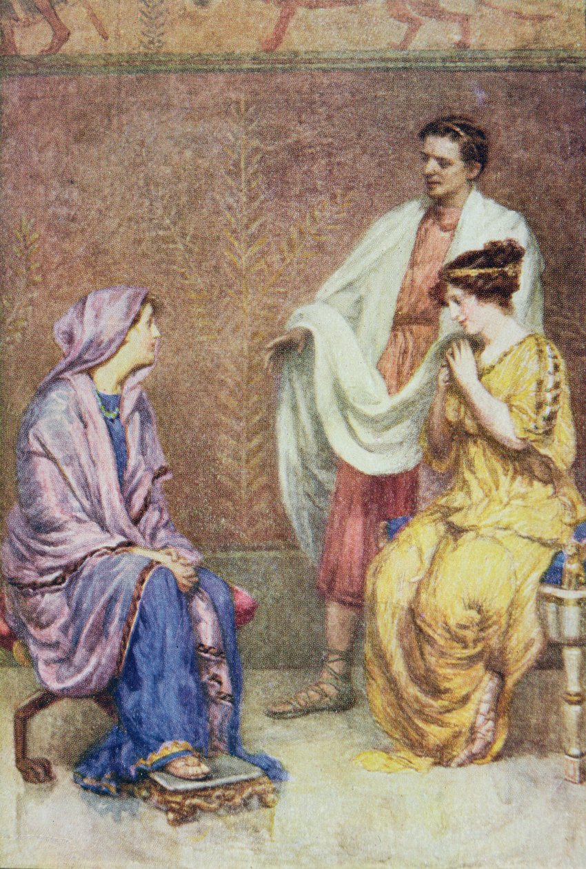 I morgen aften, gennem Athens porte, har vi udtænkt til at stjæle, illustration fra 