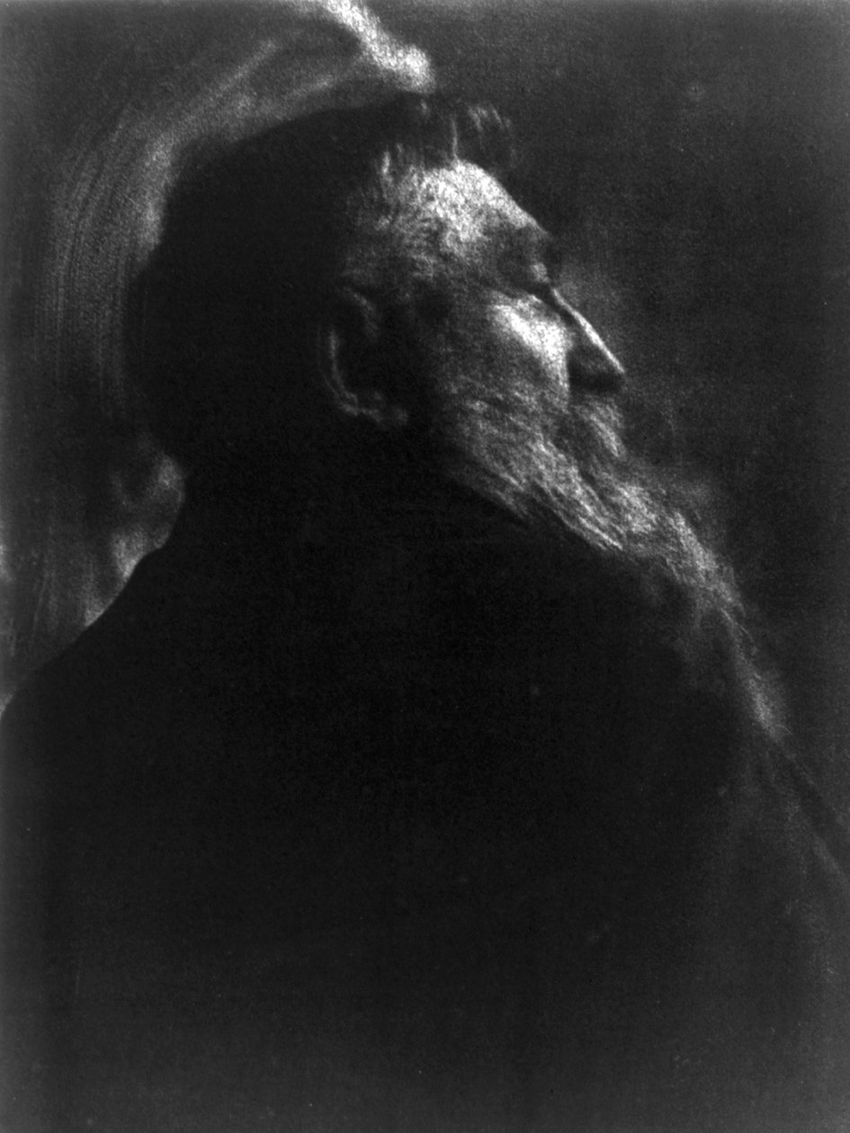Portrætfotografi af den franske billedhugger Auguste Rodin (1840-1917) af Gertrude Kasebier (1852-1934) af Gertrude Käsebier