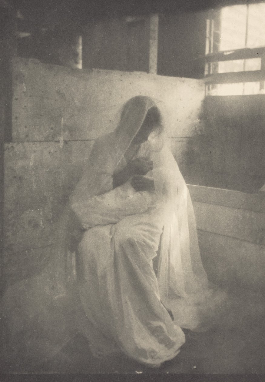 Krybben, ca. 1900 (foto) af Gertrude Käsebier
