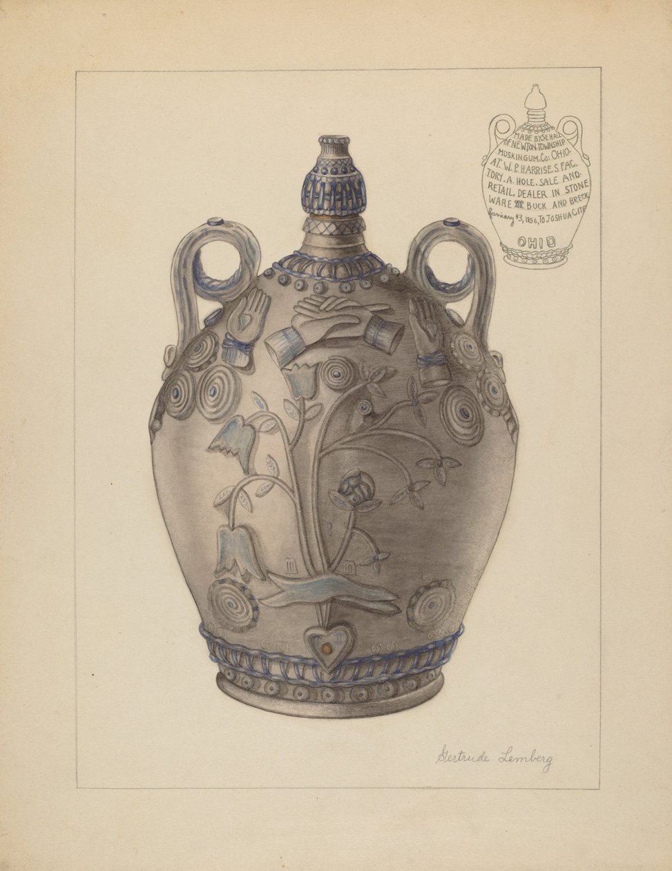 Kande med prop, ca. 1937. af Gertrude Lemberg