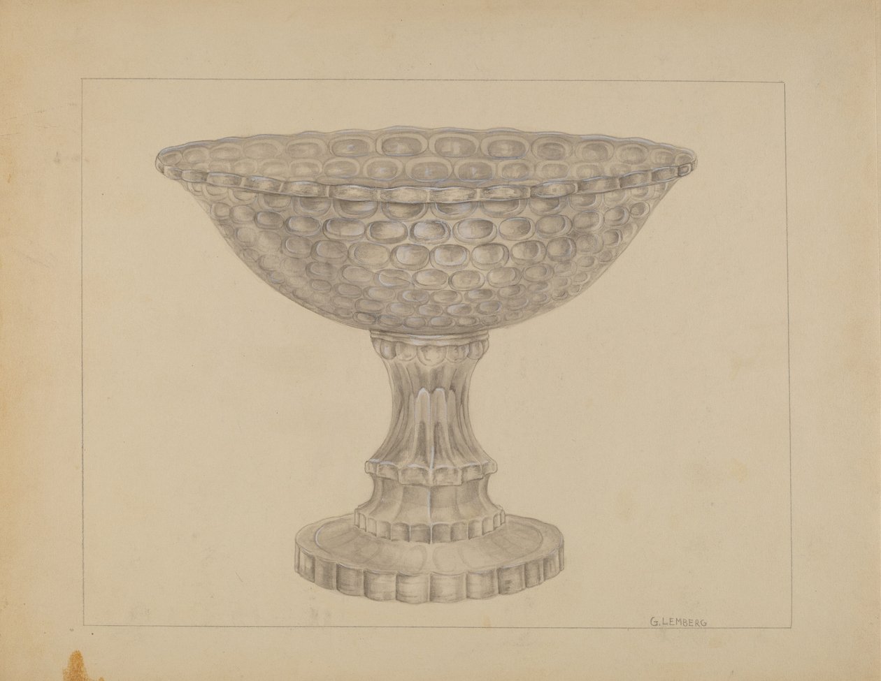 Punch Bowl, 19351942. af Gertrude Lemberg