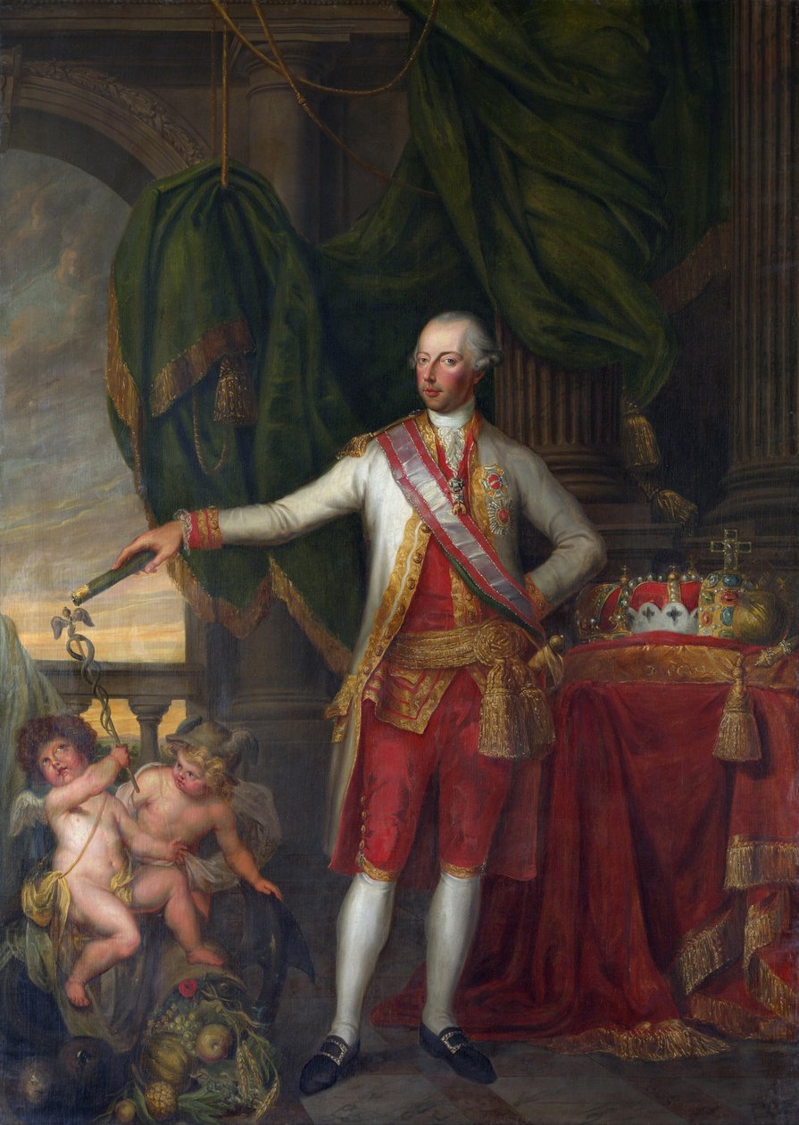 Joseph af Lorraine, som kejser af romerne, Joseph II - Portræt af kejser Joseph II (1741-1790) - Pelichy, Gertrude Cornelie Marie de (1743-1825) - Anden halvdel af det 18. årh. - Olie på lærred - Groeningemuseum, Brugge af Gertrude de Pelichy