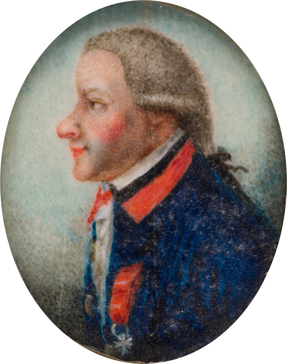 Portræt af general Vandermeerck, ca. 1735-63 (olie på papir) af Gervase Spencer
