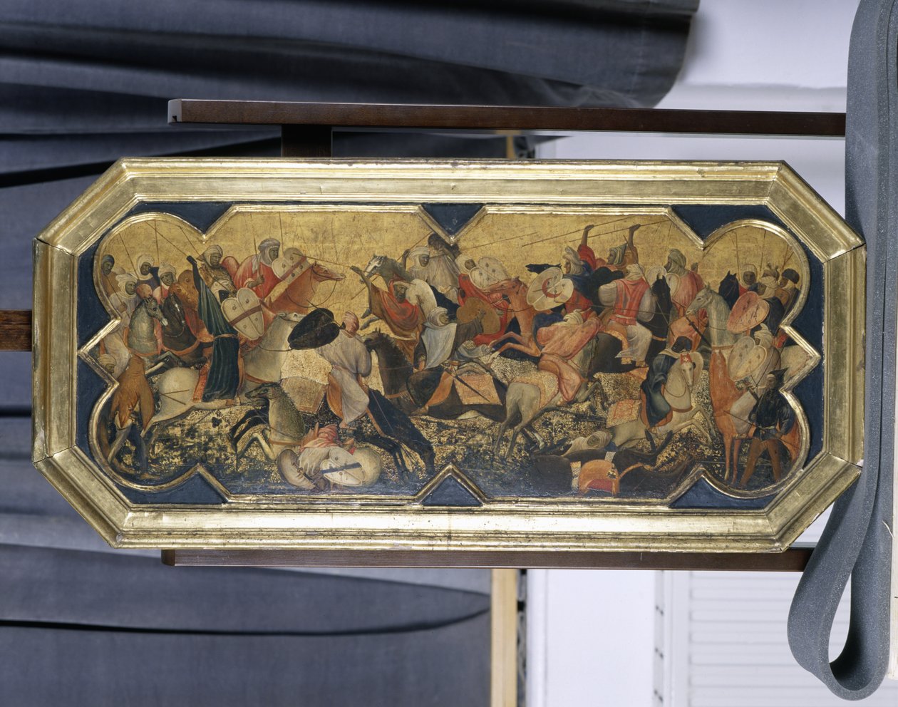 Slagscene med østlige riddere, ca. 1425 (tempera på poppeltræ) af Gherardo Starnina