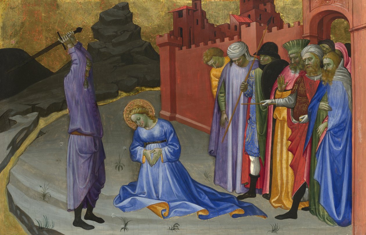 Halshugningen af Saint Margaret, ca. 1409 (ægtempera på poppel) af Gherardo Starnina