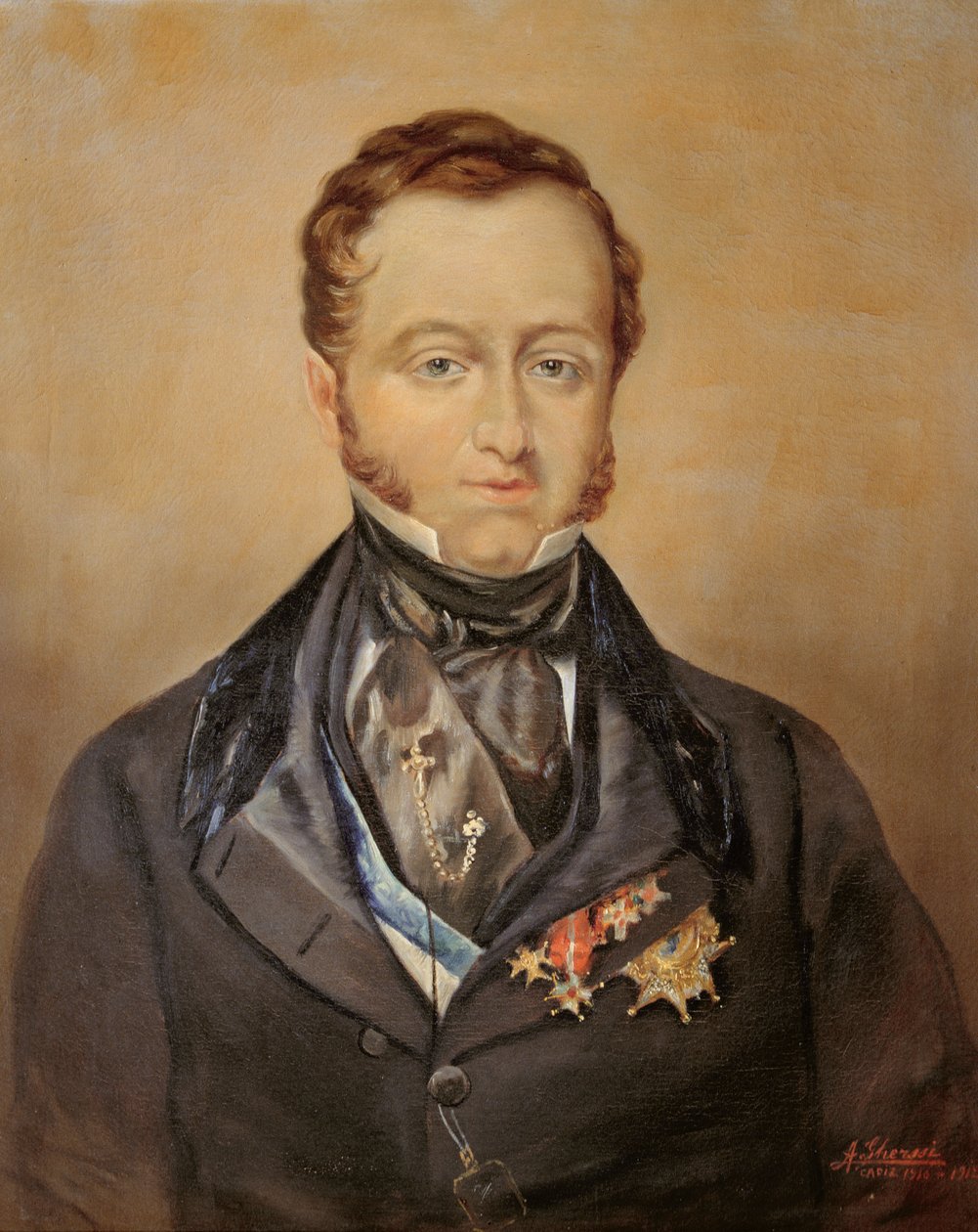 Portræt af kaldet Jose Maria Queipo del Llano Ruiz de Saravia (1768-1843) greve af Toreno af Ghersi (after)