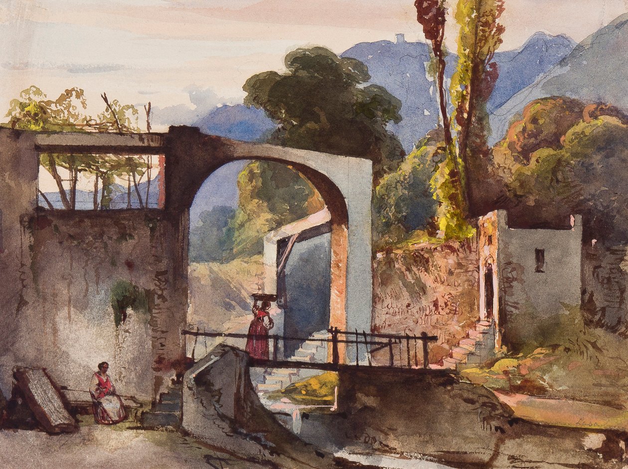 Muligvis Belvedere i Sorrento, med tilføjelser af prins Francesco d