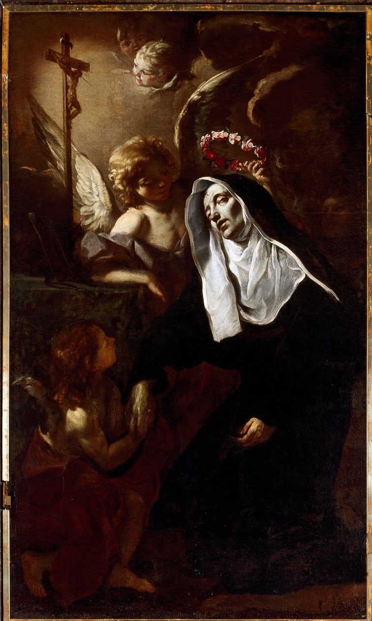 Saint Rita de Cascia i ekstase (maleri af Giacinto Brandi
