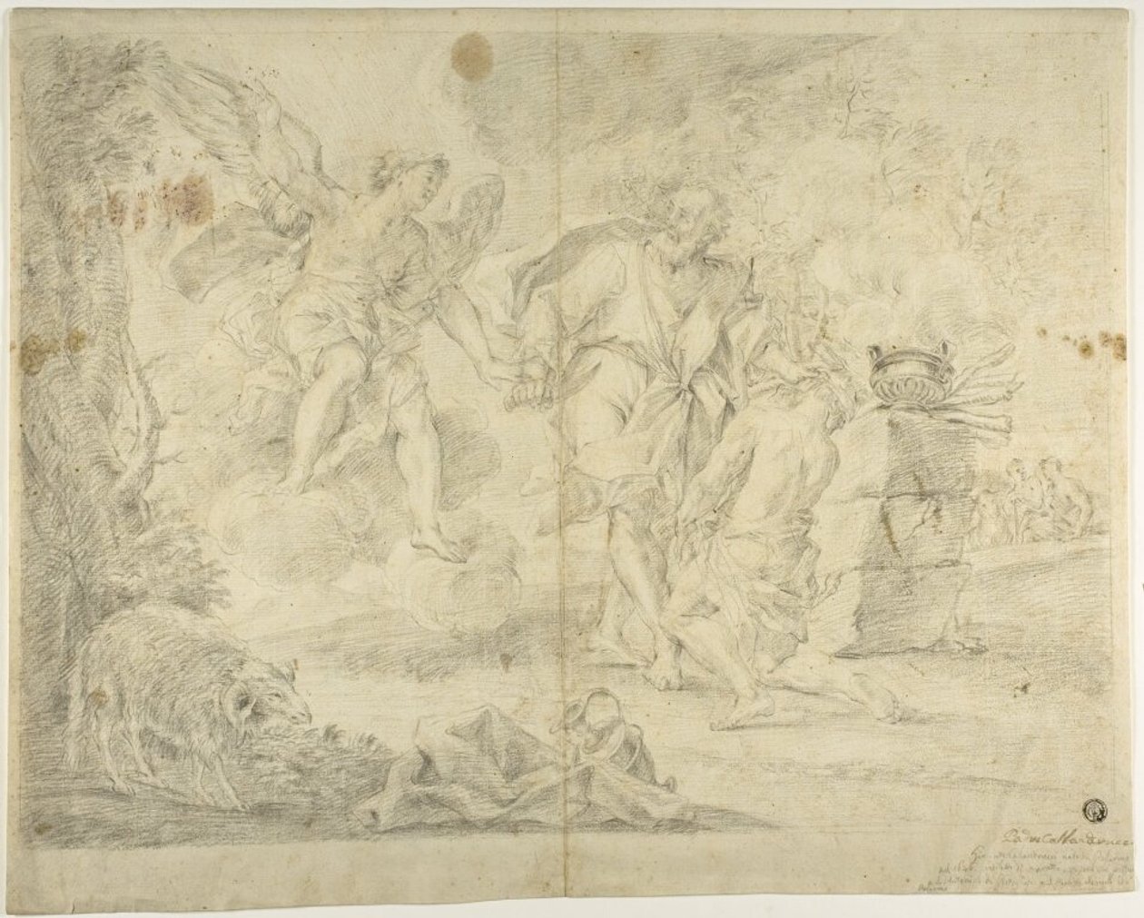 Abrahams ofring af Isak af Giacinto Calandrucci
