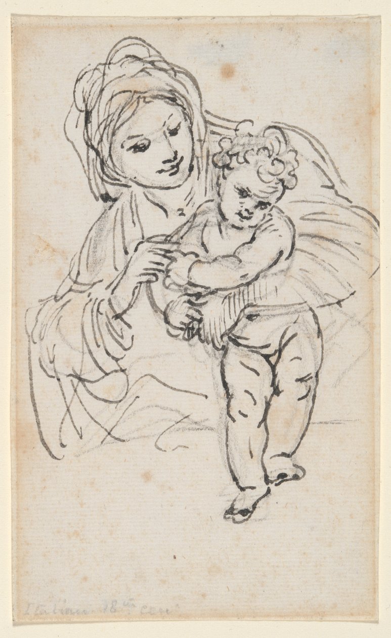 Madonna og barn af Giacinto Calandrucci