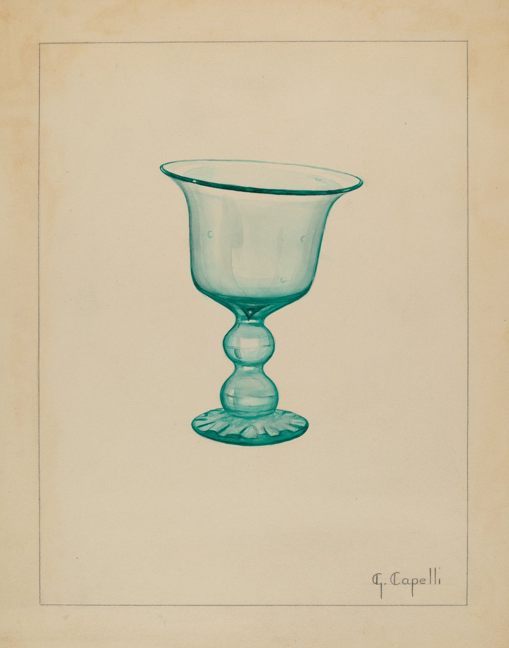 Pokal, ca. 1936. af Giacinto Capelli