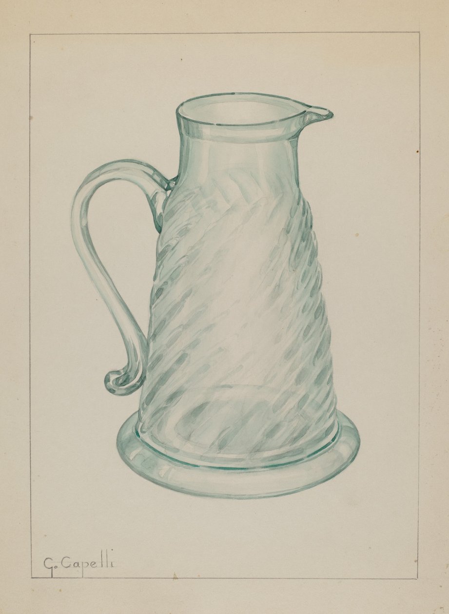 Melassekande, ca. 1937. af Giacinto Capelli