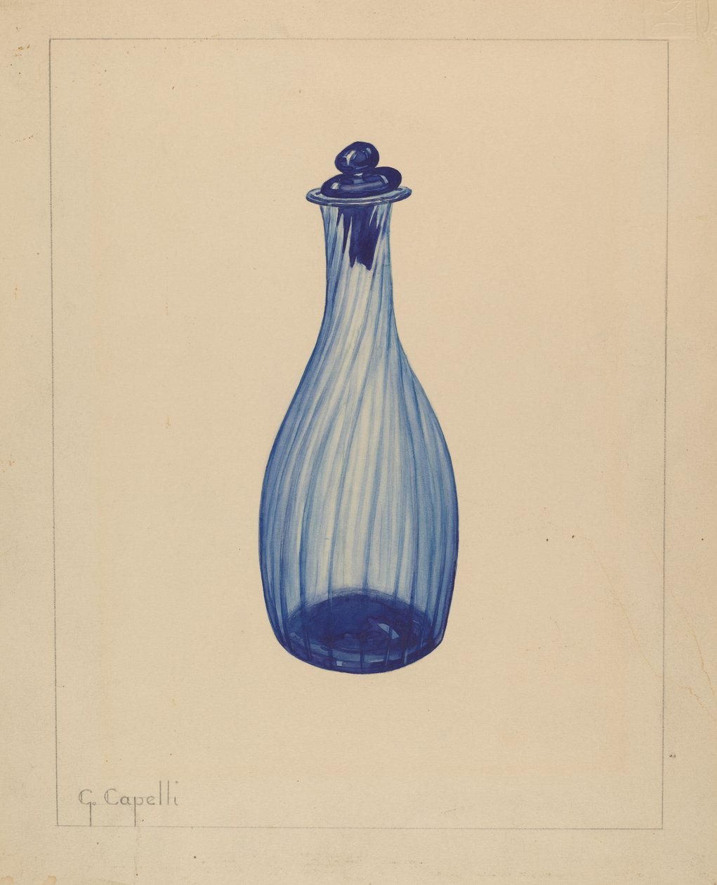 Toiletvandflaske, 1937. af Giacinto Capelli