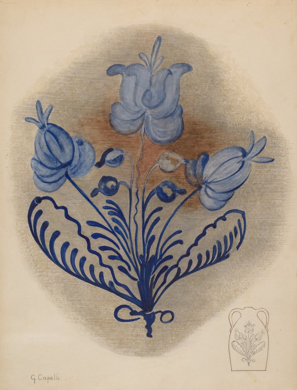 Vand- eller ciderkande, ca. 1939. af Giacinto Capelli