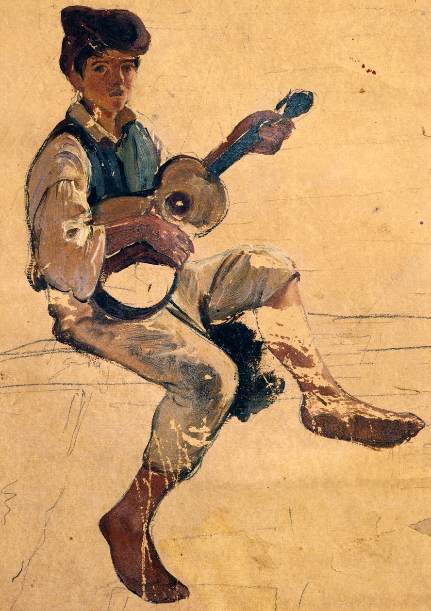 Guitarspilleren af Giacinto Gigante