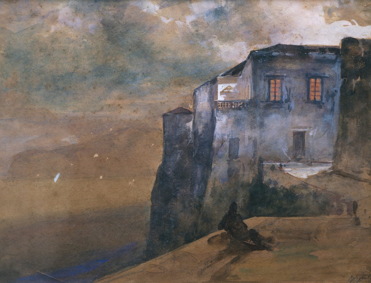 Torquato Tassos hus i Sorrento af Giacinto Gigante