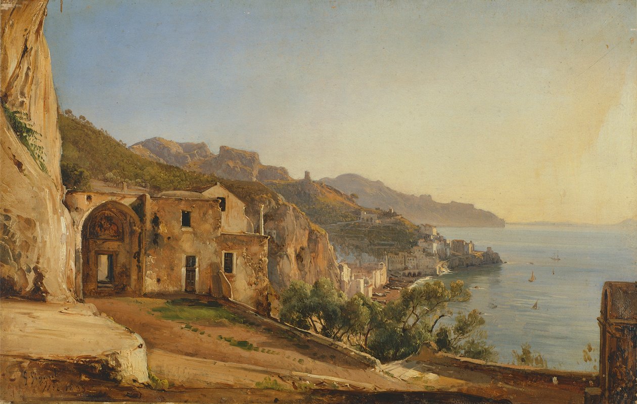 Udsigt over Amalfi fra kapucinernes hule af Giacinto Gigante