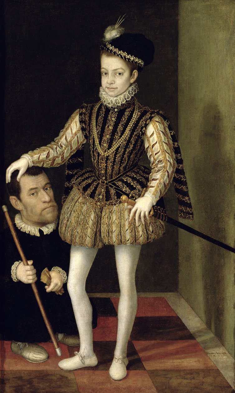 Portræt af Carlo Emanuele I (1562-1630) hertug af Savoyen, ca. 1570 af Giacomo Vighi