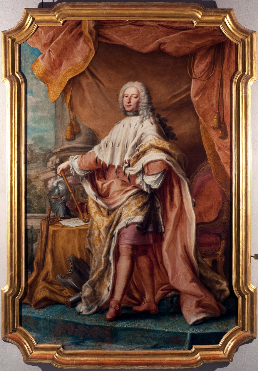 Portræt af genernes doge Gian Francesco II Brignole Sale (Brignole-Sale) (1695-1748) Maleri af Jacopo (o Giacomo) Antonio Boni (1688-1766) 1747-1748 Søn. 266x179 cm Strada, Musei (ex di Røde Palads) af Giacomo Boni