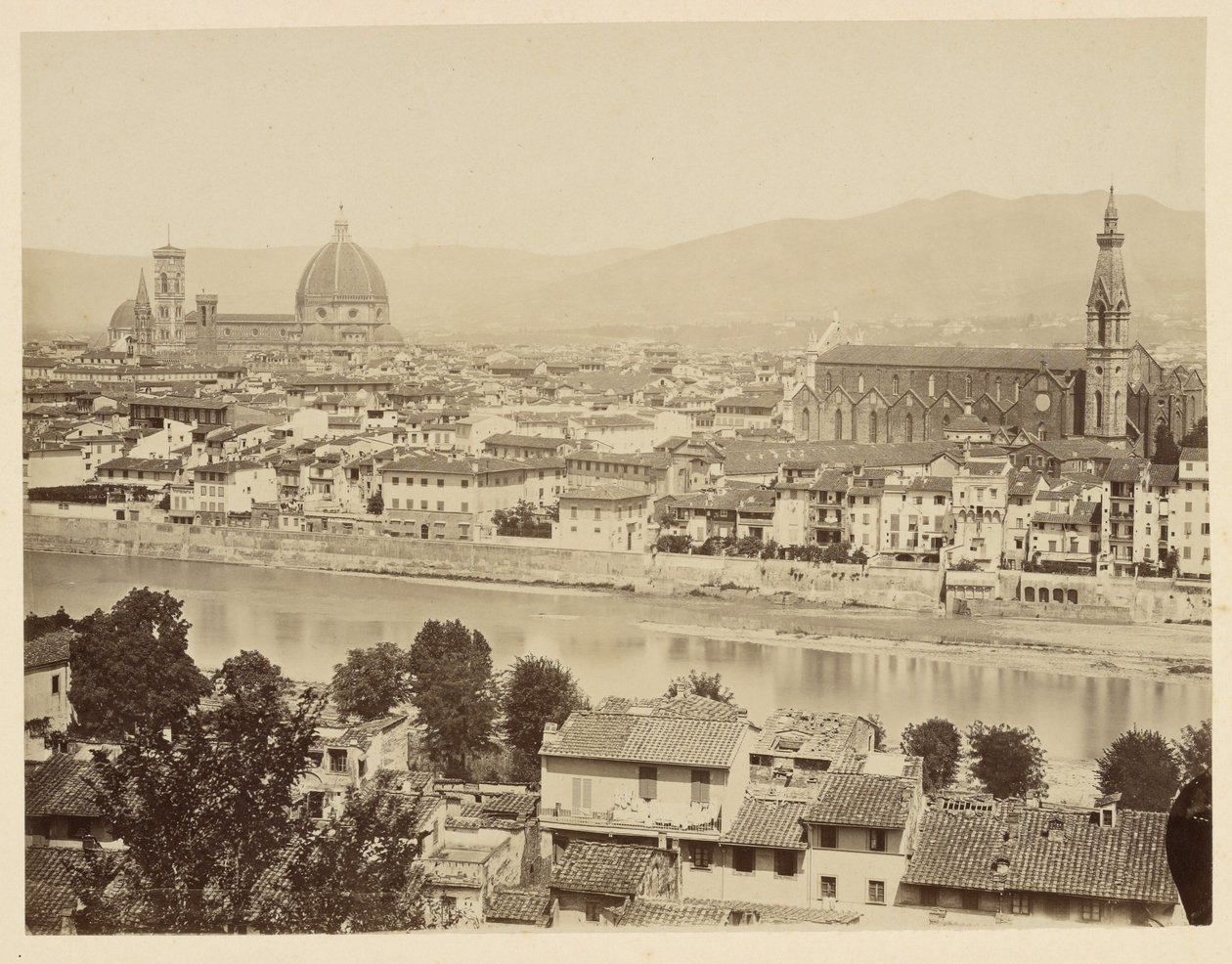 Firenze. Panorama af Giacomo Brogi
